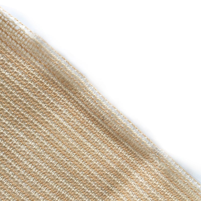 Shatex 90% Sun Shade Fabric, 8x12ft Sun-Block Net Mesh Shade with Clips for Pergola Cover Porch Vertical Screen, Beige - Image 4